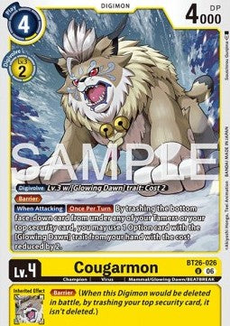 Cougarmon (BT26-026) Immagine principale del prodotto