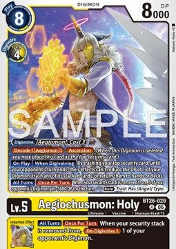 Aegiochusmon: Holy (BT26-029) Immagine principale del prodotto