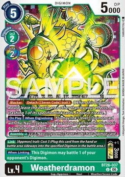 Weatherdramon (BT26-037) Immagine principale del prodotto