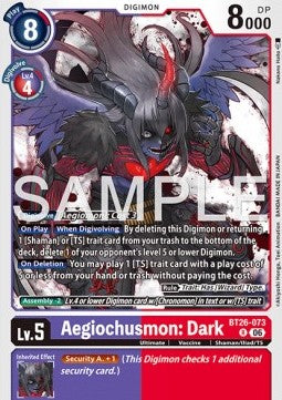 Aegiochusmon: Dark (BT26-073) Immagine principale del prodotto
