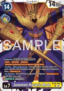 Junomon: Hysteric Mode (BT26-083) (V.1) Immagine principale del prodotto