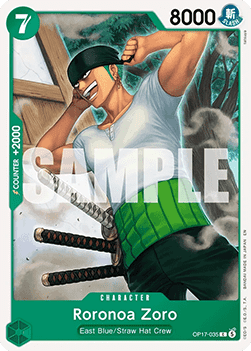 Roronoa Zoro (OP17-035) Immagine principale del prodotto