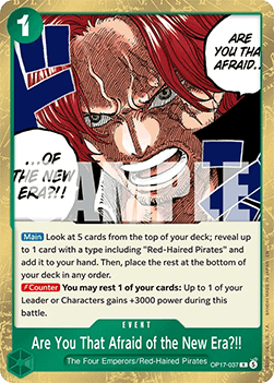 Are You That Afraid of the New Era?!! (OP17-037) (V.1) Immagine principale del prodotto