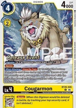Cougarmon (BT26-026) Immagine principale del prodotto