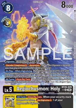Aegiochusmon: Holy (BT26-029) (V.2) Immagine principale del prodotto