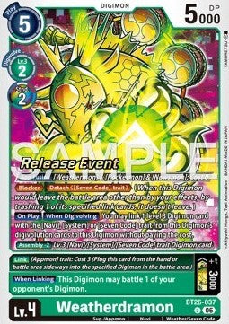 Weatherdramon (BT26-037) Immagine principale del prodotto
