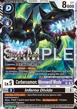 Cerberusmon: Werewolf Mode / Inferno Divide (BT26-056)