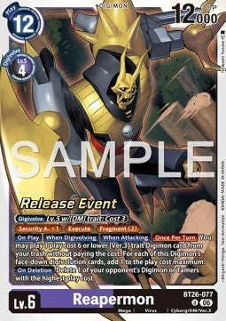 Reapermon (BT26-077) Immagine principale del prodotto