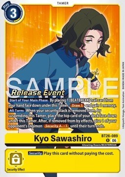 Kyo Sawashiro (BT26-089) Immagine principale del prodotto