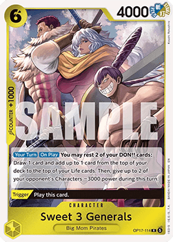 Sweet 3 Generals (OP17-114) (V.1) Immagine principale del prodotto