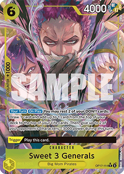 Sweet 3 Generals (OP17-114) (V.2) Immagine principale del prodotto