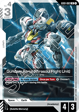 Gundam Aerial (Mirasoul Flight Unit) (GD01-082) Immagine principale del prodotto