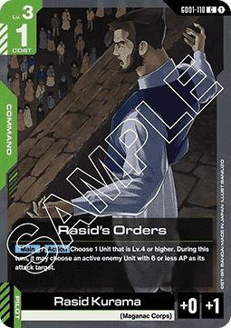 Rasid's Orders (GD01-110) Immagine principale del prodotto