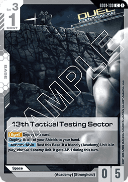 13th Tactical Testing Sector (GD01-130) Immagine principale del prodotto