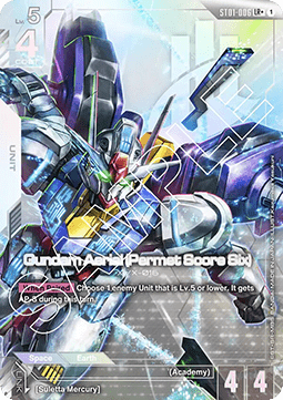 Gundam Aerial (Permit Score Six) (ST01-006) (V.2 - Legendary Rare +) Immagine principale del prodotto