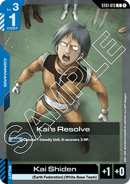 Kai's Resolve (ST01-013) (V.1 - Common)