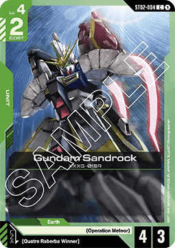Gundam Sandrock (ST02-004) (V.1 - Common) Immagine principale del prodotto