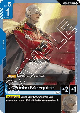 Zechs Merquise (ST02-011) (V.1 - Common) Immagine principale del prodotto