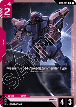 Messer (Type-F Naked) (Commander Type) (ST08-003) (V.1 - Common) Immagine principale del prodotto