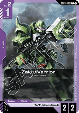 Zaku Warrior (ST09-005) (V.1 - Common) Immagine principale del prodotto