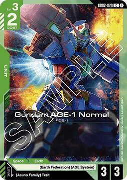 Gundam AGE-1 Normal (GD02-029) Immagine principale del prodotto