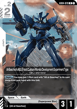 Al-Saachez's AEU Enact Custom Moralia Development Experiment Type (GD04-070)