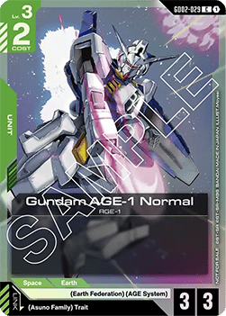 Gundam AGE-1 Normal (GD02-029) (V.1 - Common)