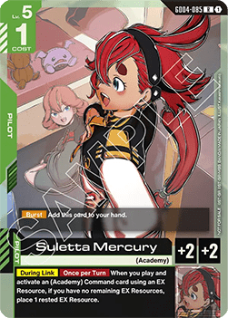 Suletta Mercury (GD04-085) (V.1 - Resource)