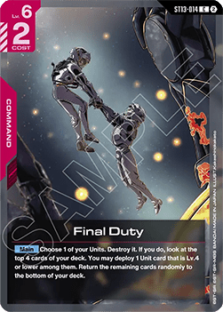 Final Duty (ST13-014)