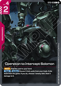 Operation to Intercept Solomon (ST13-015)