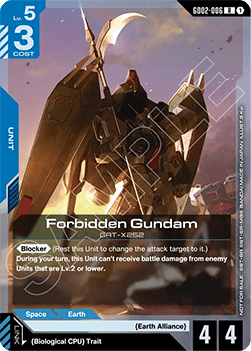 Forbidden Gundam (GD02-006) (V.1 - Rare)