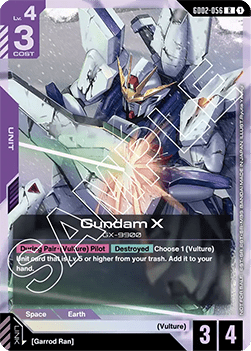 Gundam X (GD02-056) (V.1 - Rare)