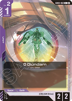 0 Gundam (GD03-063) (V.1 - Common)