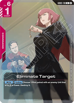Eliminate Target (GD03-110) (V.1 - Uncommon)