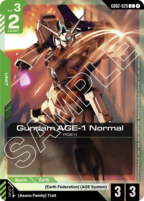 Gundam AGE-1 Normal (GD02-029) (V.2 - Common)
