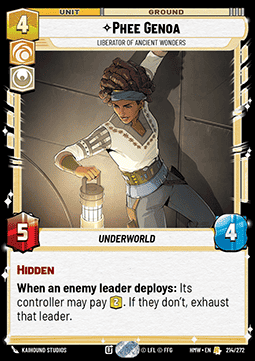 Phee Genoa, Liberator of Ancient Wonders