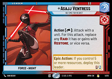 Asajj Ventress, No Time For Regret