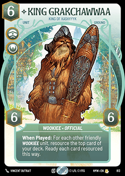 King Grakchawwaa, King of Kashyyyk (V.3)