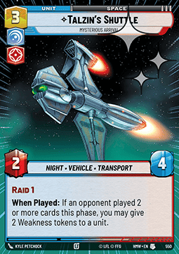Talzin's Shuttle, Mysterious Arrival (V.2) Immagine principale del prodotto
