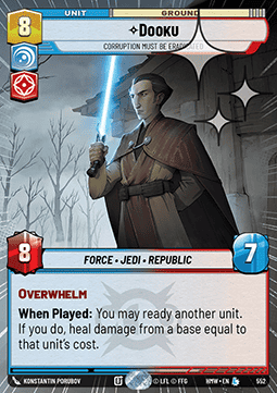 Dooku, Corruption Must Be Eradicated (V.2) Immagine principale del prodotto