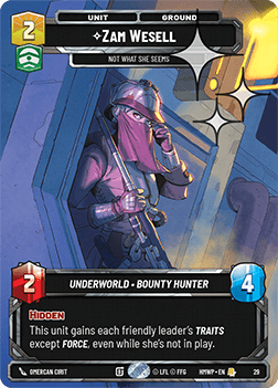 Zam Wesell, Not What She Seems (V.2)