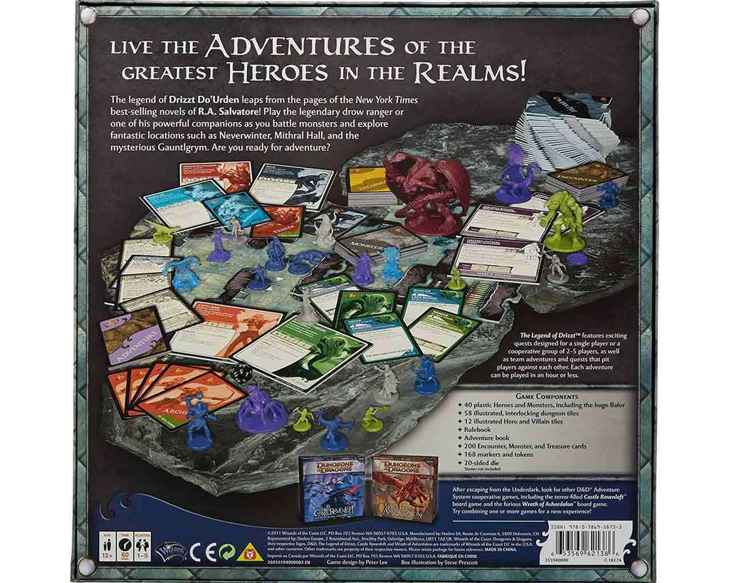 Dungeons & Dragons-The Legend Of Drizzt-Board Game