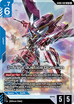 Infinite Justice Gundam (GD06-002) (V.1 - Legendary Rare) Immagine principale del prodotto