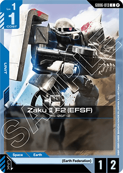 Zaku Ⅱ F2 (EFSF) (GD06-013) Immagine principale del prodotto