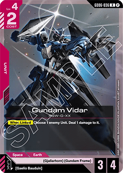 Gundam Vidar (GD06-036) Immagine principale del prodotto