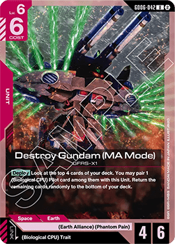 Destroy Gundam (MA Mode) (GD06-042)