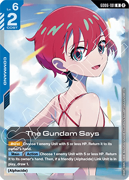 The Gundam Says (GD06-101) Immagine principale del prodotto