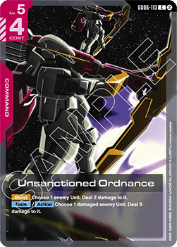 Unsanctioned Ordnance (GD06-113) Immagine principale del prodotto