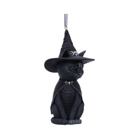 Purrah Black Witch Cat Hanging Ornament
