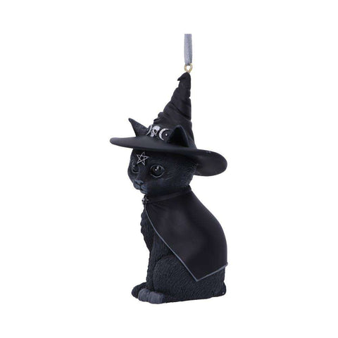 Purrah Black Witch Cat Hanging Ornament